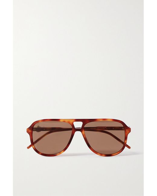 Gucci Aviator-style Tortoiseshell Acetate Sunglasses | Lyst Canada