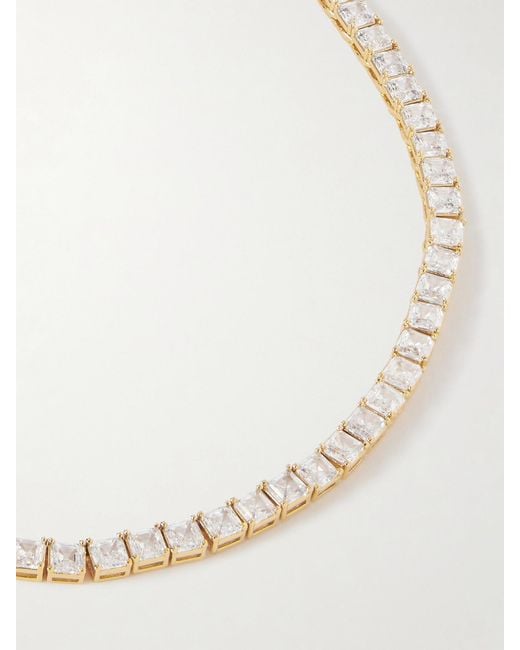 Roxanne Assoulin White Gia-Tone Cubic Zirconia Necklace