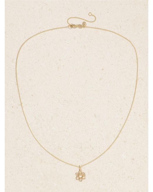 Sydney Evan Natural Cosmos 14-Karat Diamond Necklace