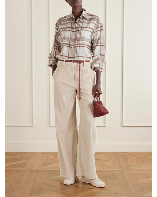Brunello Cucinelli Red Embellished Suede Shoulder Bag