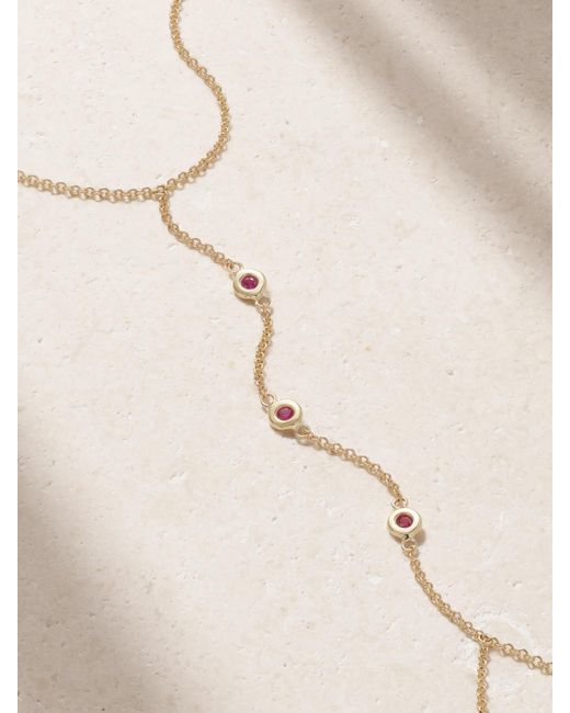 Jacquie Aiche Natural Armband Aus 14 Karat Mit Saphiren