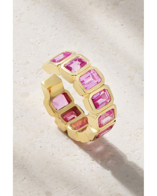 42 Suns Pink Armband Aus 14 Karat Mit Synthetischen Saphiren