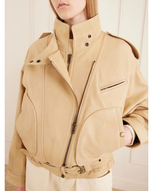 Isabel Marant Natural Farza Leather Jacket
