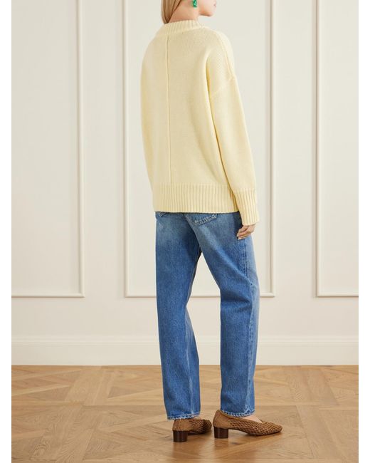 La Ligne Natural Marin Wool And Cashmere-Blend Sweater