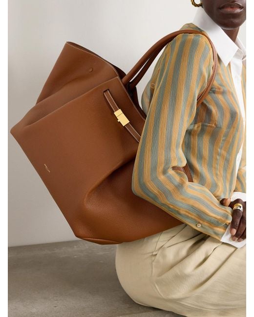DeMellier London Brown New York Tote Aus Strukturiertem Leder