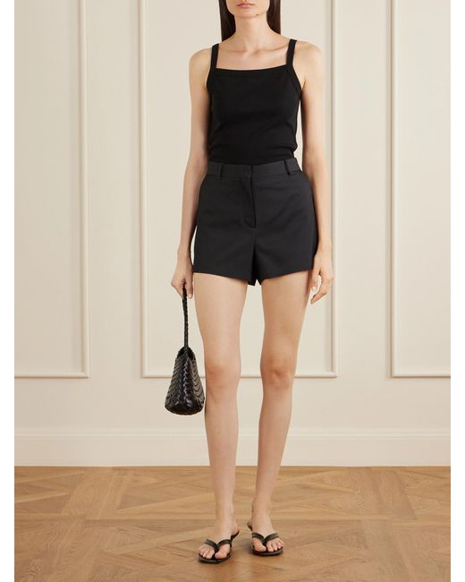 Veronica de Piante Blue Belle Silk Mini Shorts
