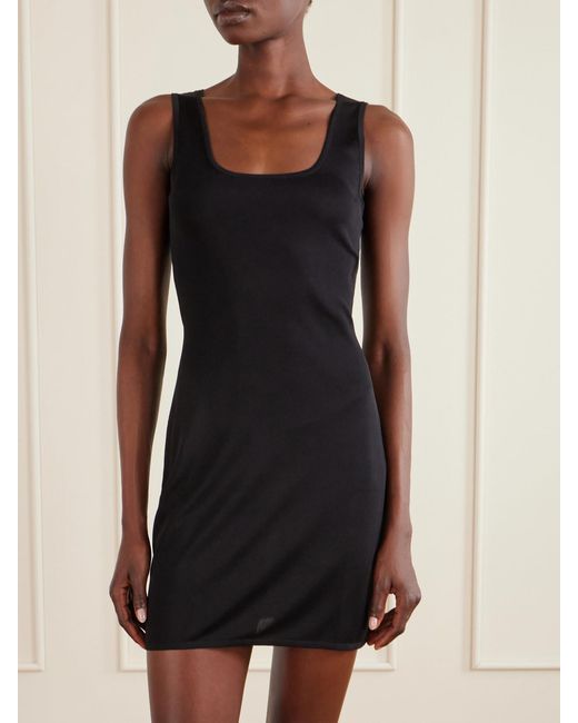 Saint Laurent Black Stretch-Jersey Dress