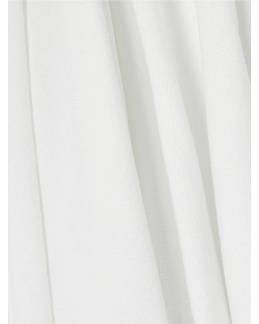 Marrakshi Life White Touareg Oversized Gathered Cotton-Blend Piqué Maxi Dress