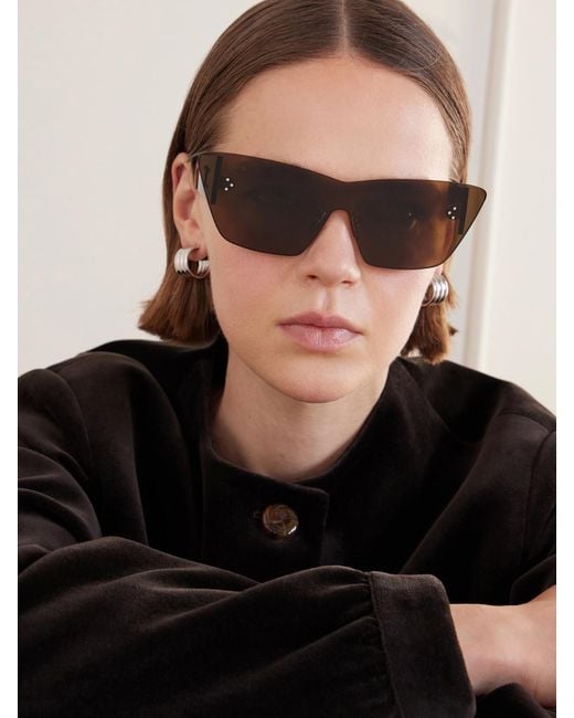 Céline Brown D-Shape Acetate Sunglasses