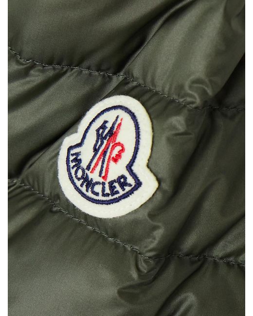 Moncler Green Igelle Daunenjacke Aus Gestepptem Shell Mit Wattierung