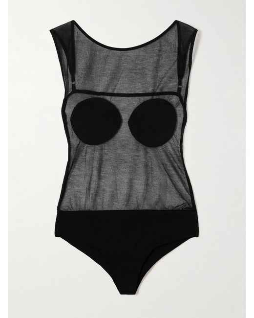 Jacquemus Black Platano Open-Back Knitted Bodysuit