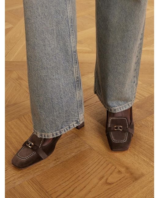 Tod's Brown 50 Suede Pumps