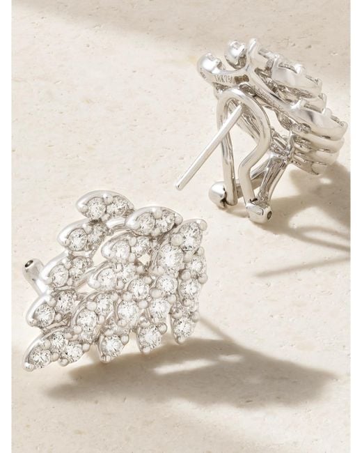 Anita Ko Natural Snowflake 18-Karat Diamond Earrings
