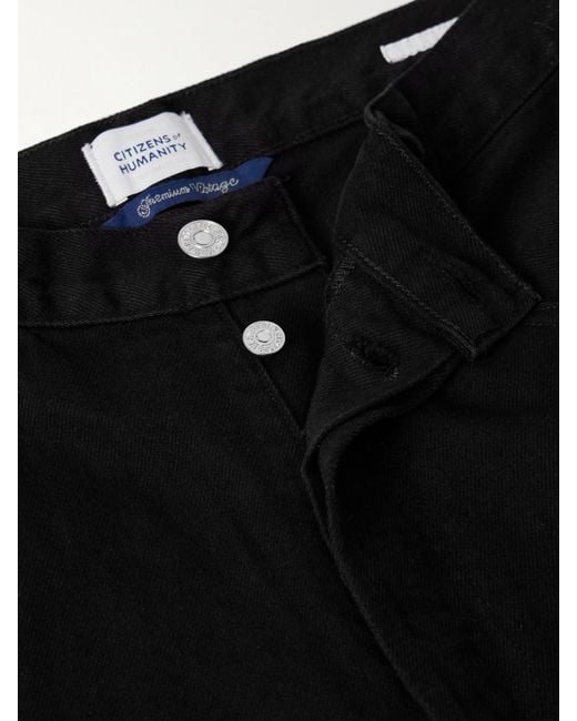 Citizens of Humanity Black Ayla Baggy Mid-Rise Jeans