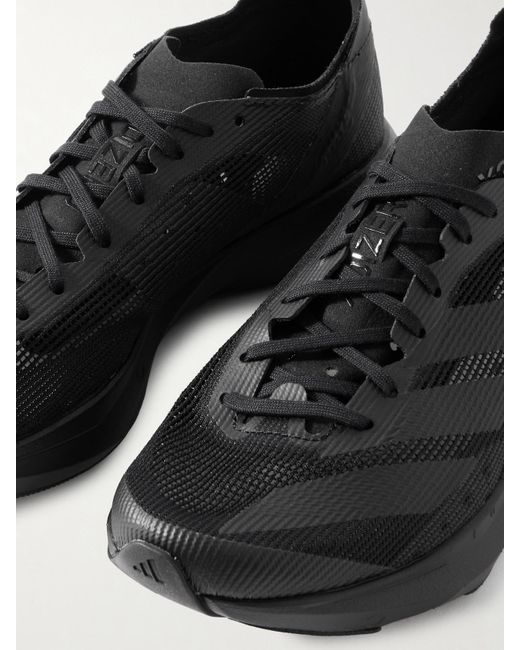 Adidas Originals Black Y-3 Takumi Sen 10 Sneakers Aus Mesh Mit Gummibesätzen