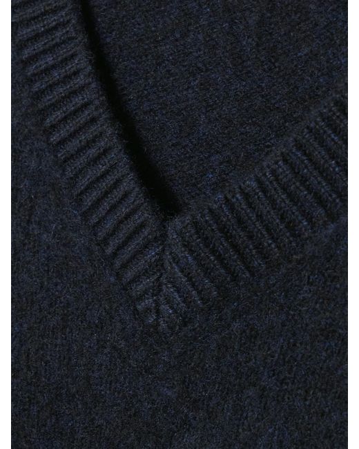 The Elder Statesman Blue Monterey Brushed-Cashmere Sweater