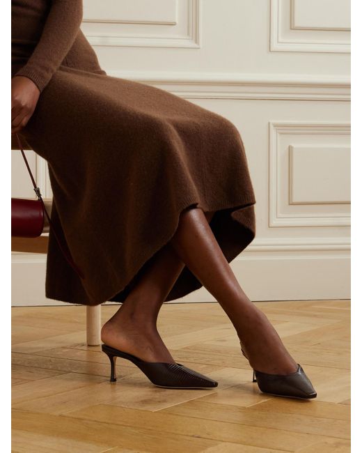 Mules En Cuir Effet Croco À Ornement Vivi 65 Jimmy Choo en coloris Brown
