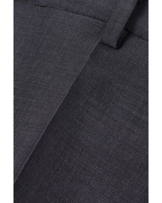 Valentino Garavani Blue Mohair And Wool-Blend Shorts