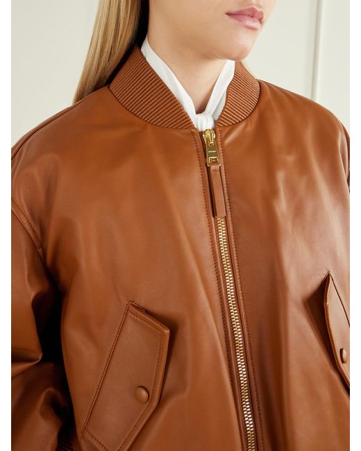 Givenchy Brown Leather Cropped Jacket