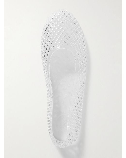 Ancient Greek Sandals White Iro Pvc Ballet Flats