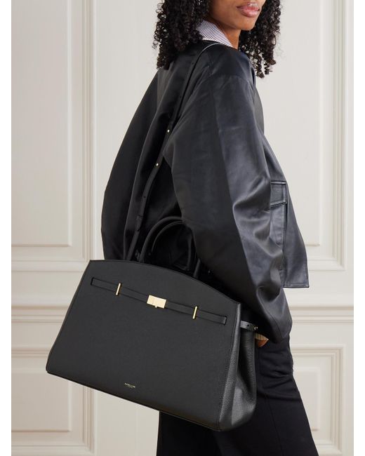 Sac À Main En Cuir Texturé The Hudson Small DeMellier London en coloris Black