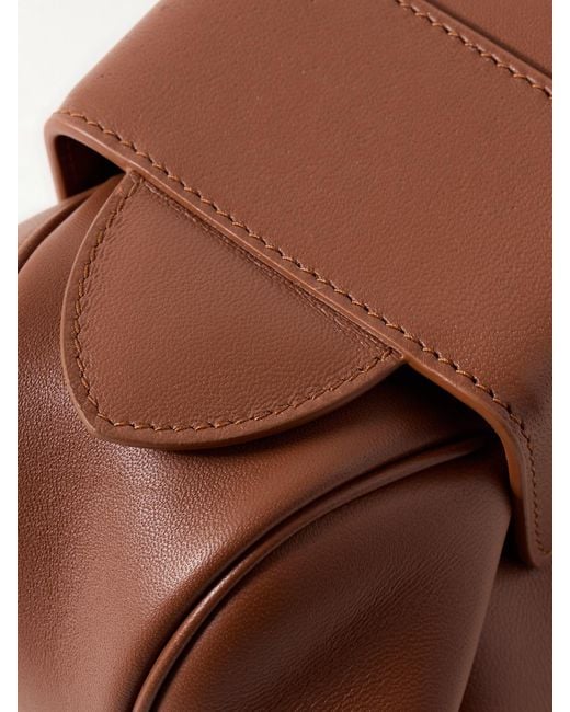 Gabriela Hearst Brown Soft Demi Leather Clutch