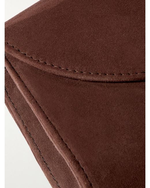 Hunting Season Brown Opera Suede Clutch