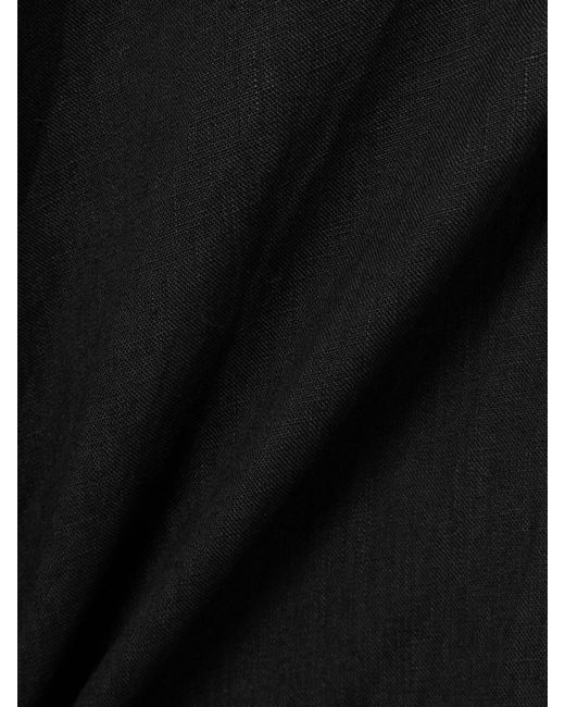 Johanna Ortiz Black Light And Sound Convertible Linen-Blend Maxi Skirt