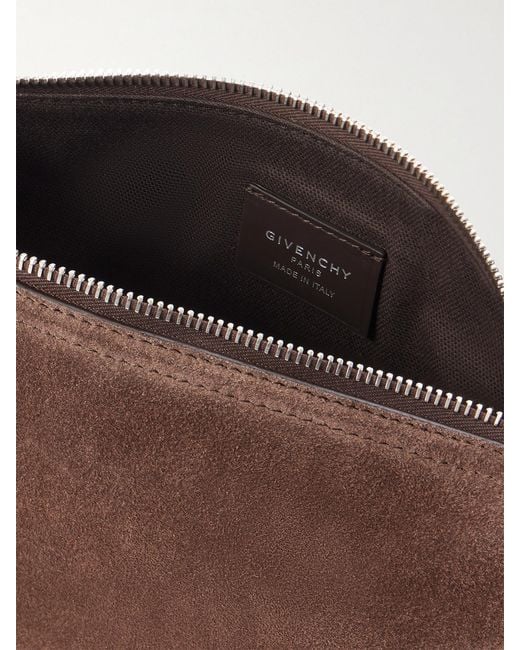Givenchy Brown Voyou Suede Shoulder Bag