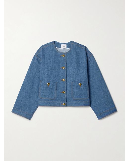 Adam Lippes Blue Nessy Denim Jacket