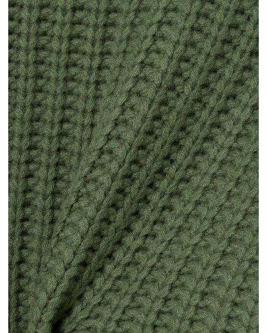 arch4 Green Ellis Ribbed Cashmere Turtleneck Sweater