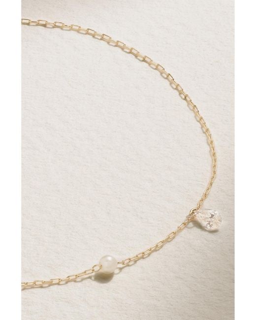 Mizuki Natural Sea Of Beauty 14-Karat, Pearl And Diamond Bracelet