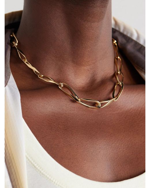 Marie Lichtenberg Natural Gourmette 18-Karat Diamond Necklace