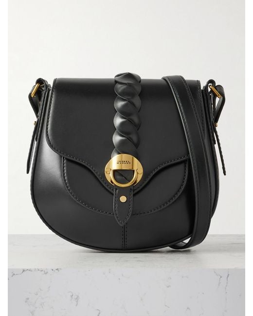 Isabel Marant Black Altay Kleine Schultertasche Aus Leder