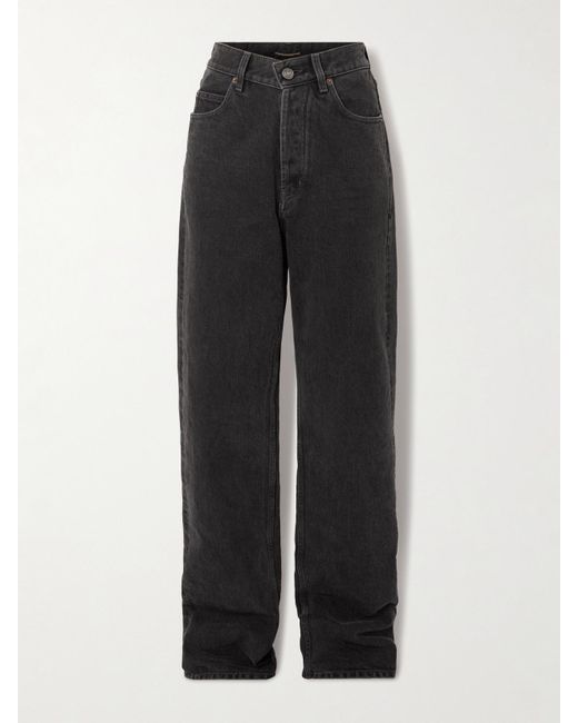 Saint Laurent Black Straight-Leg Jeans