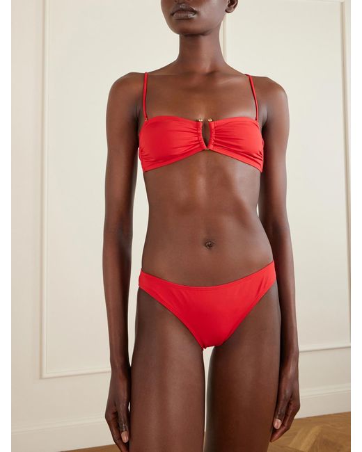 Nili Lotan Red Bikini Briefs