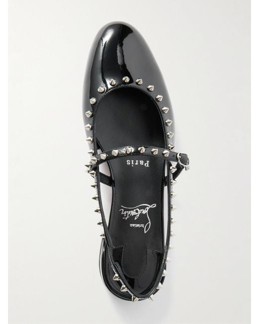 Christian Louboutin Sweet Janispikes Studded Patent-Leather