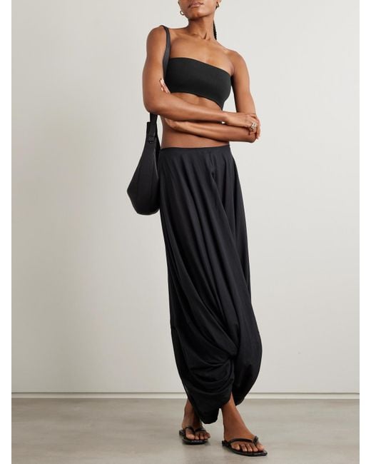 Totême  Black Bandeau-Oberteil Aus Stretch-Strick
