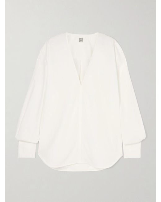 Totême  Natural Oversized-Hemd Aus Biobaumwollpopeline