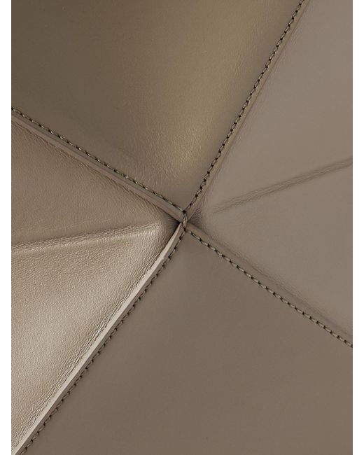 Loewe Natural Puzzle Fold Convertible Medium Leather Tote