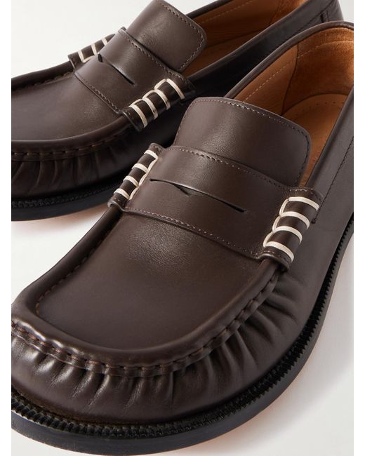 J.W. Anderson Brown Leather Loafers