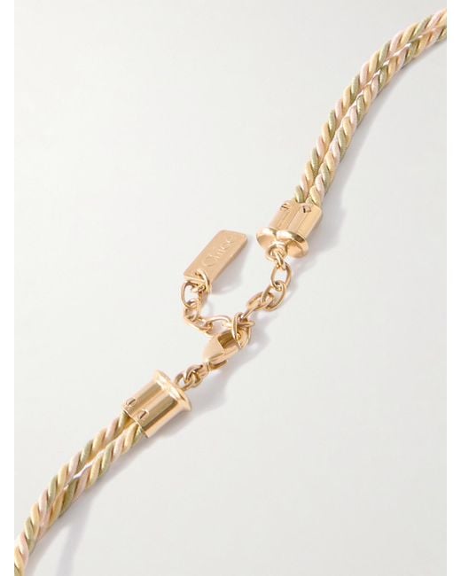 Chloé Natural Kette Mit Kordel Und Goldfarbenen Details