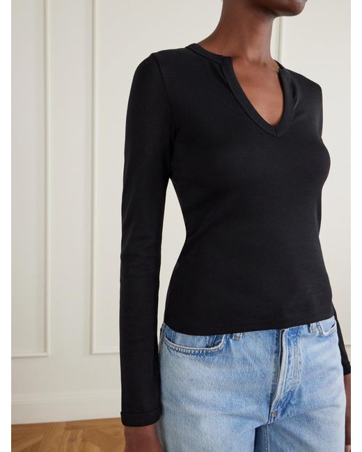 Flore Flore Blue Iman Organic Cotton-Jersey T-Shirt