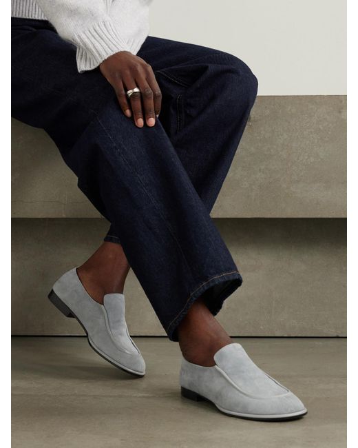 Mocassins En Daim À Finitions En Cuir Polaris Neous en coloris White