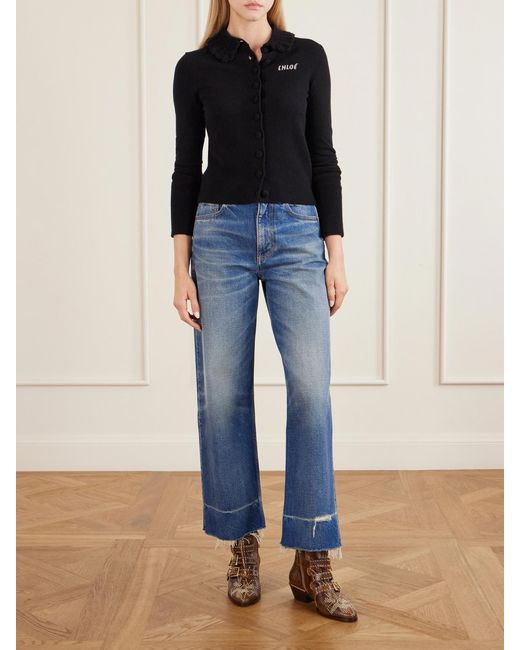 Chloé Brown Susan Studded Leather Ankle Boots