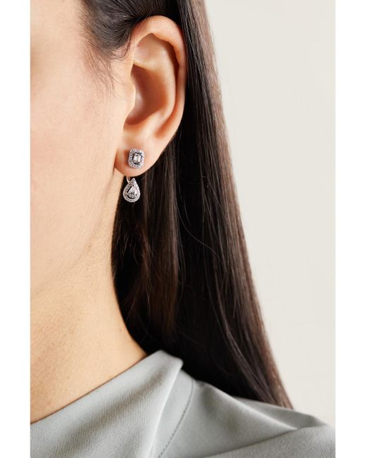 Messika Metallic My Twin Toi & Moi 18-Karat Diamond Earrings