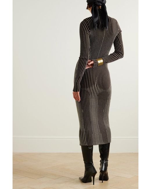 Jean Paul Gaultier Black The Body Morphing Knitted Dress