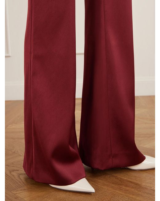 Galvan Satin Flared Pants