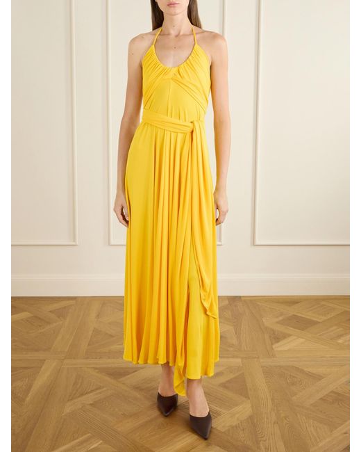 Alaïa Yellow Backless Dress