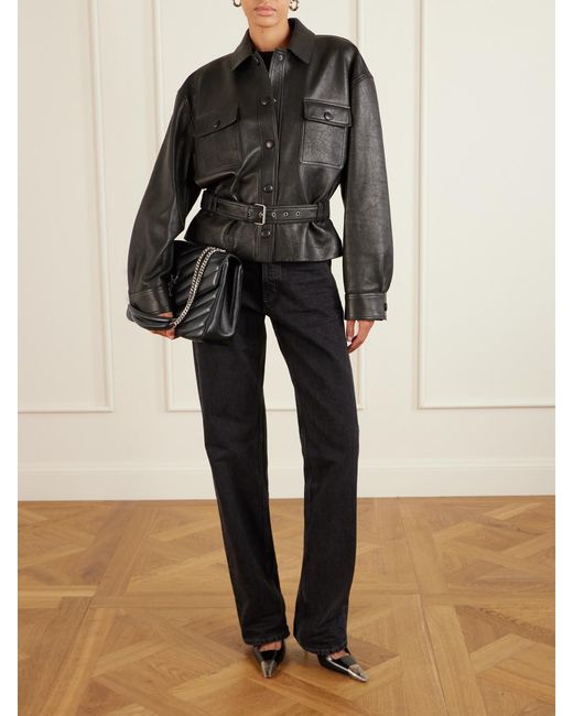 Saint Laurent Black Loulou Large Quilted Leather Shoulder Bag